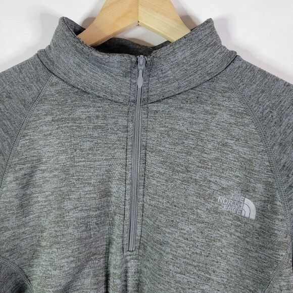 The North Face Gray Quarter-Zip Thermal Layer Pullover - Picture 2 of 12
